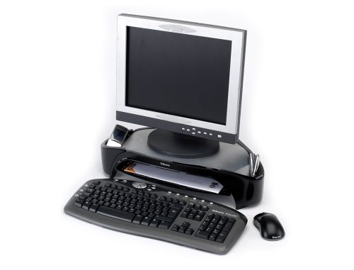 Suporte fellowes para monitor com tabuleiro para documentacao suporta ate 18 kg - 480 x 330 x 105 mm , Fellowes , 43901 , 0043859552665